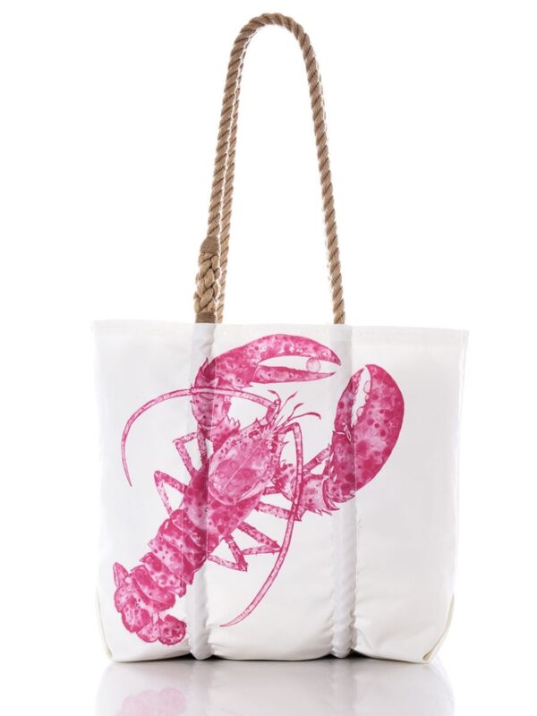 Pink Lobster Medium Tote- Sea Bags